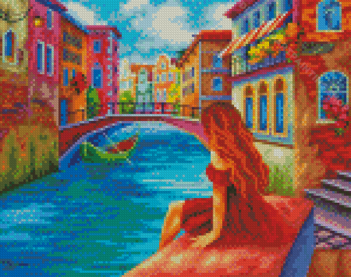 Woman Enjoying Summer In Italy Diamond Painting