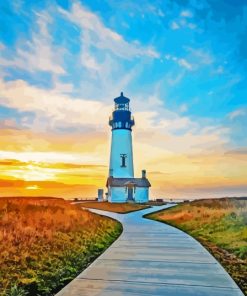 Yaquina Head Lighthouse Usa Diamond Painting