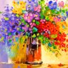 Abstract Wild Flowers Diamond Painting