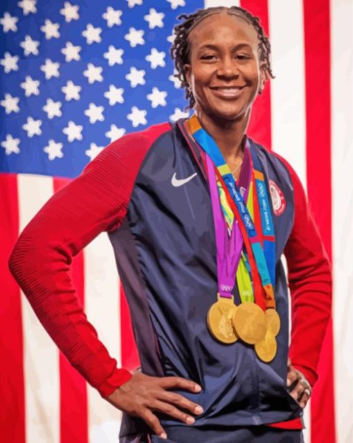 Aesthetic Tamika Catchings Smiling Ford Diamond Painting