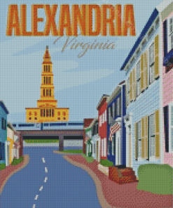 Alexandria Virginia Poster Diamond Painting