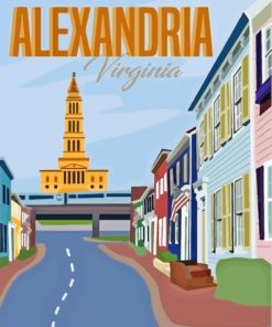 Alexandria Virginia Poster Diamond Painting