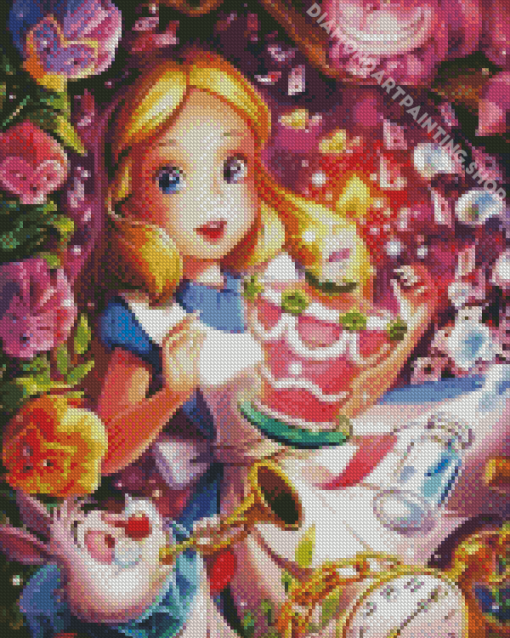 Alice In Wonderland Characters For Diamond Painting