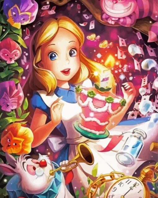 Alice In Wonderland Characters For Diamond Painting