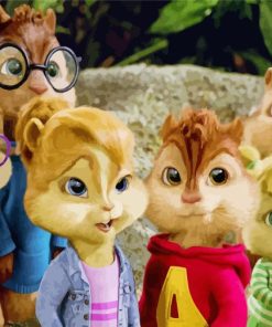 Alvin And The Chipmunks Movie Characters Diamond Painting