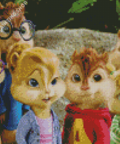 Alvin And The Chipmunks Movie Characters Diamond Painting