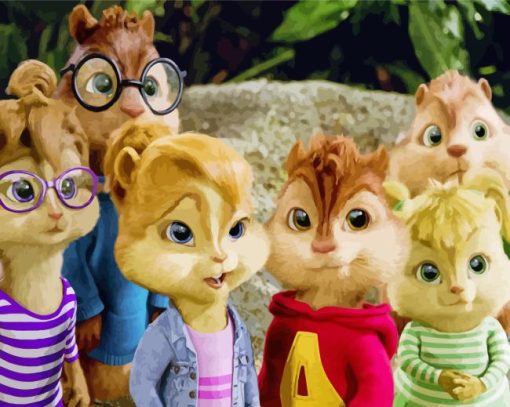 Alvin And The Chipmunks Movie Characters Diamond Painting