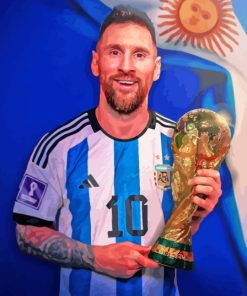 Argentina Messi World Cup Diamond Painting