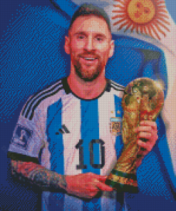 Argentina Messi World Cup Diamond Painting