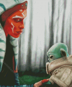 Ashoka And Baby Yoda Diamond Painting