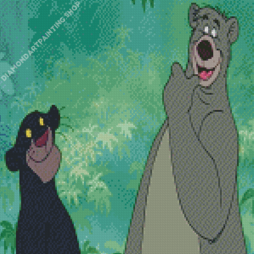 Bagheera And Baloo Diamond Painting