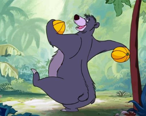 Baloo Bear In Jungle Diamond Painting