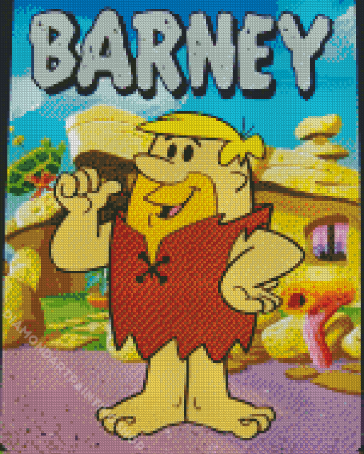 Barney Rubble Poster Diamond Painting