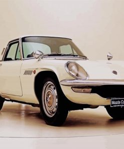 Beige Classic Mazda Car Diamond Painting