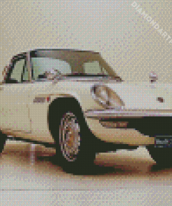 Beige Classic Mazda Car Diamond Painting