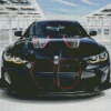 Black BMW M4 Front Diamond Painting