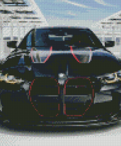 Black BMW M4 Front Diamond Painting