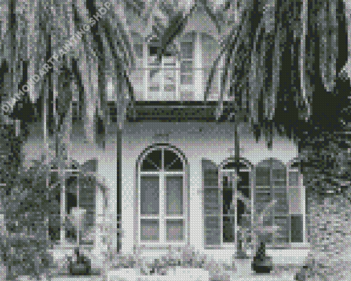 Black And White Hemingway House Diamond Painting