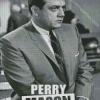 Black And White Perry Mason Poster Diamond Painting