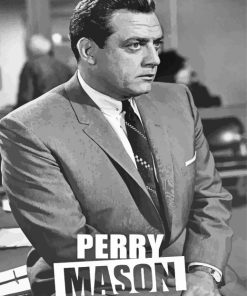 Black And White Perry Mason Poster Diamond Painting