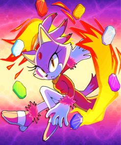 Blaze The Cat Diamond Painting