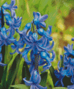 Blue Hyacinth Flowers Diamond painting