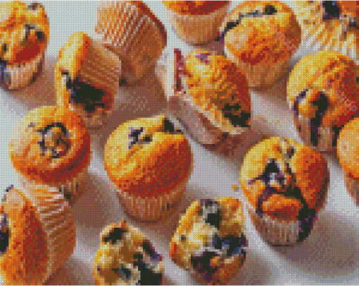 Blueberry Muffins Diamond Painting