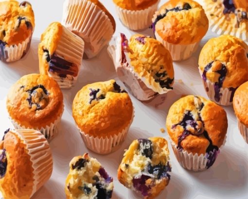 Blueberry Muffins Diamond Painting