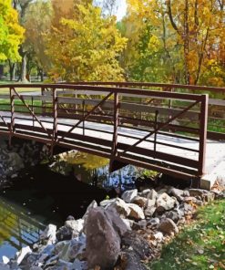 Bridge In Cornelia Lake Diamond Painting