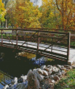 Bridge In Cornelia Lake Diamond Painting