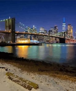 Brooklyn Bridge Pebble Beach New York Diamond Painting