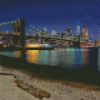 Brooklyn Bridge Pebble Beach New York Diamond Painting