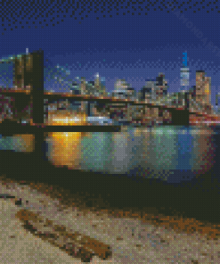 Brooklyn Bridge Pebble Beach New York Diamond Painting