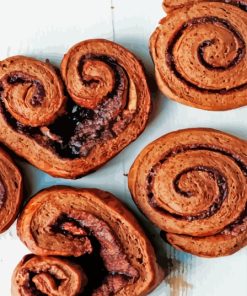 Brown Chocolate Cinnamon Buns Diamond Painting