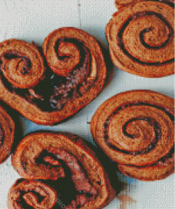 Brown Chocolate Cinnamon Buns Diamond Painting