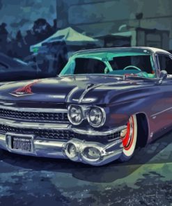 Cadillac 1959 Car Diamond Painting