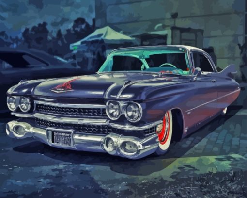 Cadillac 1959 Car Diamond Painting