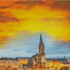 Caen At Sunset Diamond Painting