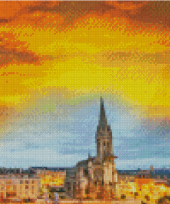 Caen At Sunset Diamond Painting