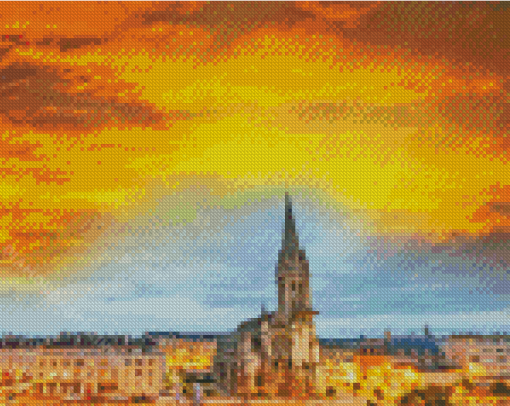 Caen At Sunset Diamond Painting