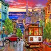 California San Francisco Tramway City Diamond Painting