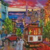 California San Francisco Tramway City Diamond Painting