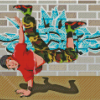 Cartoon Street Dancing Diamond Painting