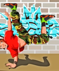 Cartoon Street Dancing Diamond Painting