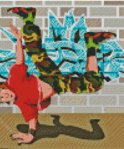 Cartoon Street Dancing Diamond Painting