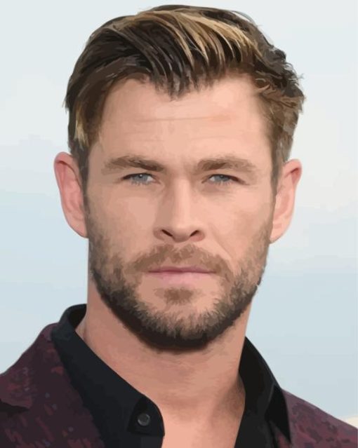 Handsome Chris Hemsworth For Diamond Painting