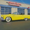 Classic Yellow Thunderbird Car Diamond Painting