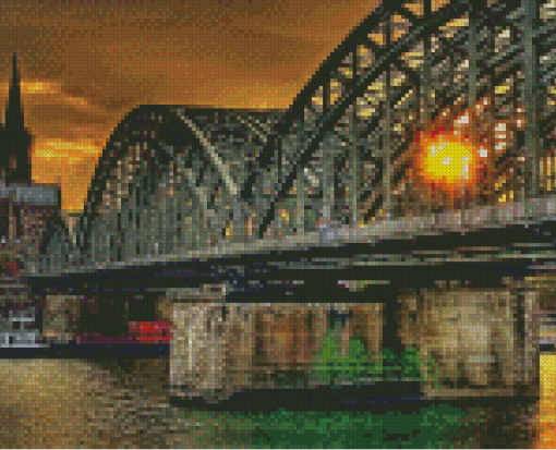 Cologne Bridge Germany Diamond Painting