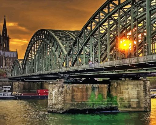 Cologne Bridge Germany Diamond Painting