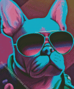 Cool Neon Dog Diamond Painting